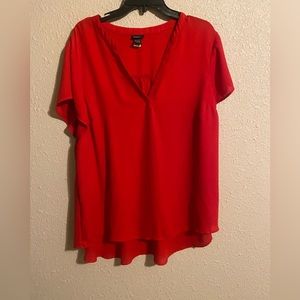 Red VNeck blouse